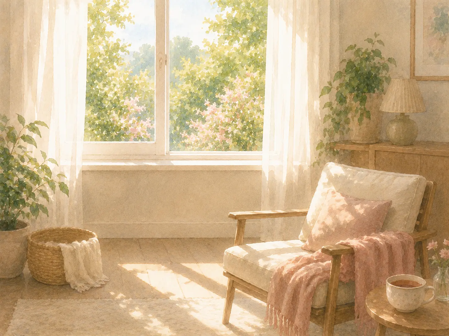 A calm window scene after a breakup trigger passes